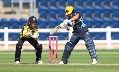 120726 - Glamorgan Women v Gloucestershire Women, Vitality Blast Women League 2 Final - Megan Sturge of Glamorgan Women hits a four