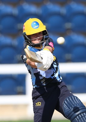 120726 - Glamorgan Women v Gloucestershire Women, Vitality Blast Women League 2 Final - Beth Gammon of Glamorgan Women plays a shot