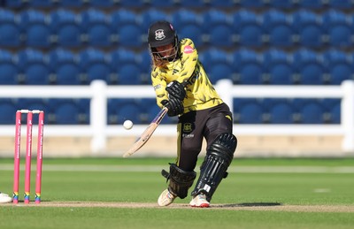 120726 - Glamorgan Women v Gloucestershire Women, Vitality Blast Women League 2 Final - Georgina Start of Gloucestershire Women plays a shot