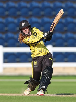 120726 - Glamorgan Women v Gloucestershire Women, Vitality Blast Women League 2 Final - Georgina Start of Gloucestershire Women plays a shot