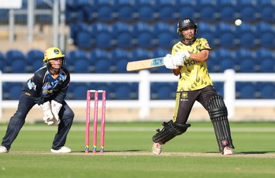 120726 - Glamorgan Women v Gloucestershire Women, Vitality Blast Women League 2 Final - Izzy Patel of Gloucestershire Women hits a four