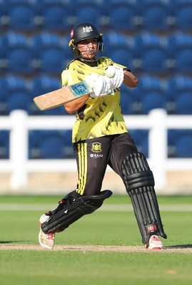 120726 - Glamorgan Women v Gloucestershire Women, Vitality Blast Women League 2 Final - Izzy Patel of Gloucestershire Women hits a four