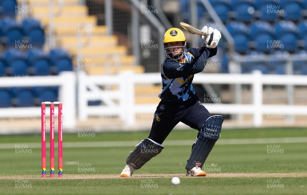 120726 - Glamorgan Women v Gloucestershire Women, Vitality Blast Women League 2 Final - Daisy Jeanes of Glamorgan Women plays a shot