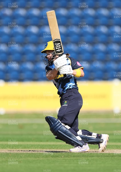 120726 - Glamorgan Women v Gloucestershire Women, Vitality Blast Women League 2 Final - Beth Gammon of Glamorgan Women plays a shot