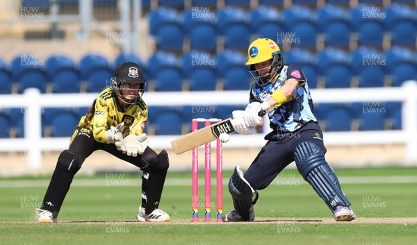 120726 - Glamorgan Women v Gloucestershire Women, Vitality Blast Women League 2 Final - Beth Gammon of Glamorgan Women plays a shot