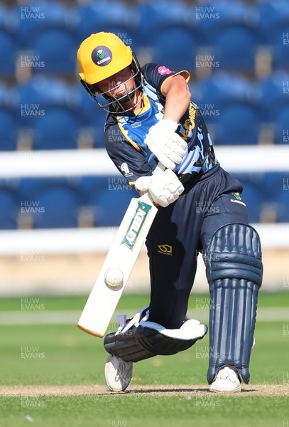 120726 - Glamorgan Women v Gloucestershire Women, Vitality Blast Women League 2 Final - Megan Sturge of Glamorgan Women hits a four