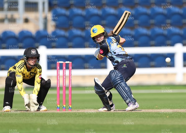 120726 - Glamorgan Women v Gloucestershire Women, Vitality Blast Women League 2 Final - Beth Gammon of Glamorgan Women plays a shot
