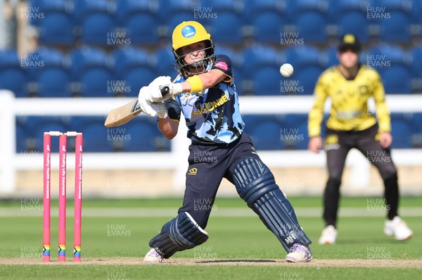 120726 - Glamorgan Women v Gloucestershire Women, Vitality Blast Women League 2 Final - Beth Gammon of Glamorgan Women plays a shot