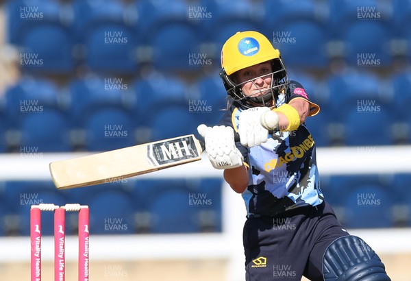 120726 - Glamorgan Women v Gloucestershire Women, Vitality Blast Women League 2 Final - Beth Gammon of Glamorgan Women plays a shot