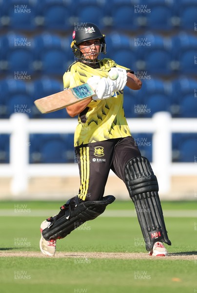 120726 - Glamorgan Women v Gloucestershire Women, Vitality Blast Women League 2 Final - Izzy Patel of Gloucestershire Women hits a four