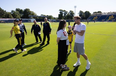 130725 -  Glamorgan Women v Gloucestershire Women, Vitality Blast Women League 2, South Group - Match mascot and coin toss