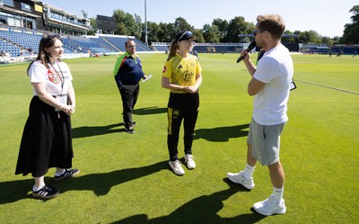 130725 -  Glamorgan Women v Gloucestershire Women, Vitality Blast Women League 2, South Group - Match mascot and coin toss