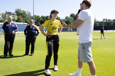 130725 -  Glamorgan Women v Gloucestershire Women, Vitality Blast Women League 2, South Group - Match mascot and coin toss