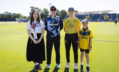 130725 -  Glamorgan Women v Gloucestershire Women, Vitality Blast Women League 2, South Group - Match mascot and coin toss