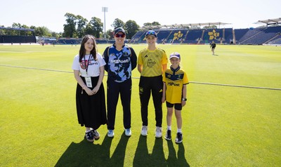 130725 -  Glamorgan Women v Gloucestershire Women, Vitality Blast Women League 2, South Group - Match mascot and coin toss