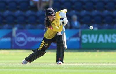130725 -  Glamorgan Women v Gloucestershire Women, Vitality Blast Women League 2, South Group - Bea Willis of Gloucestershire Women plays a shot