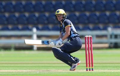 130725 -  Glamorgan Women v Gloucestershire Women, Vitality Blast Women League 2, South Group - Bethan Ellis of Glamorgan Women plays a shot