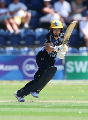 130725 -  Glamorgan Women v Gloucestershire Women, Vitality Blast Women League 2, South Group - Beth Gammon of Glamorgan Women plays a shot