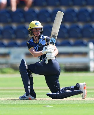130725 -  Glamorgan Women v Gloucestershire Women, Vitality Blast Women League 2, South Group - Bethan Ellis of Glamorgan Women plays a shot