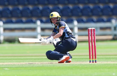 130725 -  Glamorgan Women v Gloucestershire Women, Vitality Blast Women League 2, South Group - Bethan Ellis of Glamorgan Women plays a shot