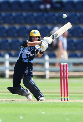 130725 -  Glamorgan Women v Gloucestershire Women, Vitality Blast Women League 2, South Group - Beth Gammon of Glamorgan Women plays a shot