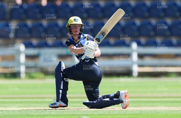130725 -  Glamorgan Women v Gloucestershire Women, Vitality Blast Women League 2, South Group - Bethan Ellis of Glamorgan Women plays a shot