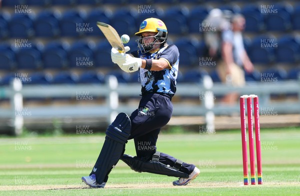 130725 -  Glamorgan Women v Gloucestershire Women, Vitality Blast Women League 2, South Group - Beth Gammon of Glamorgan Women plays a shot