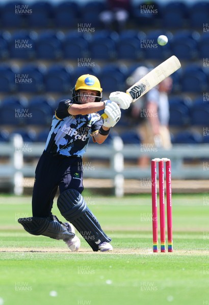 130725 -  Glamorgan Women v Gloucestershire Women, Vitality Blast Women League 2, South Group - Beth Gammon of Glamorgan Women plays a shot