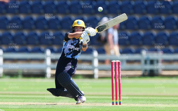 130725 -  Glamorgan Women v Gloucestershire Women, Vitality Blast Women League 2, South Group - Beth Gammon of Glamorgan Women plays a shot