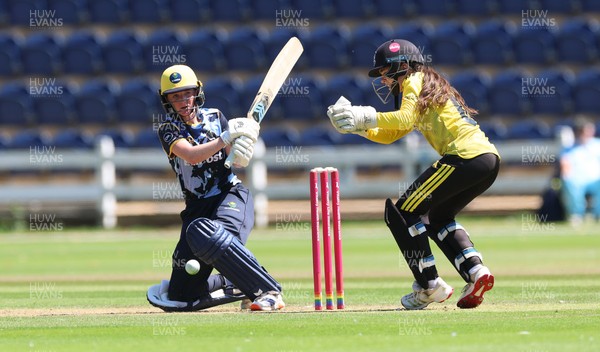 130725 -  Glamorgan Women v Gloucestershire Women, Vitality Blast Women League 2, South Group - Bethan Ellis of Glamorgan Women plays a shot