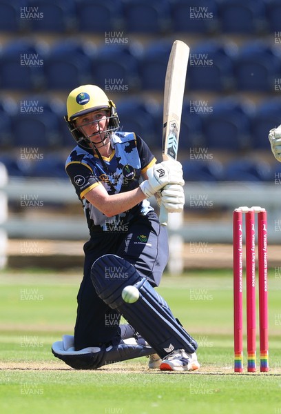 130725 -  Glamorgan Women v Gloucestershire Women, Vitality Blast Women League 2, South Group - Bethan Ellis of Glamorgan Women plays a shot