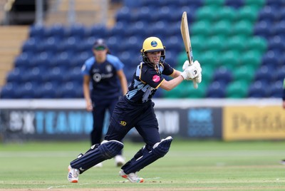 180725 - Glamorgan Women v Kent Spitfires - Vitality Blast Women League 2 - Bethan Ellis of Glamorgan batting