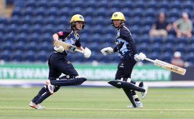 180725 - Glamorgan Women v Kent Spitfires - Vitality Blast Women League 2 - Bethan Ellis of Glamorgan batting