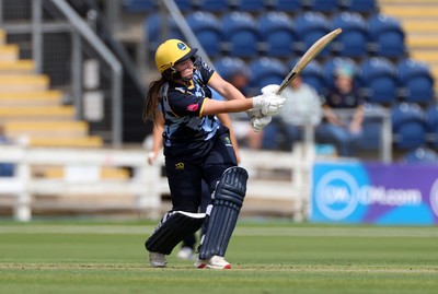 180725 - Glamorgan Women v Kent Spitfires - Vitality Blast Women League 2 - Poppy Tulloch of Glamorgan batting