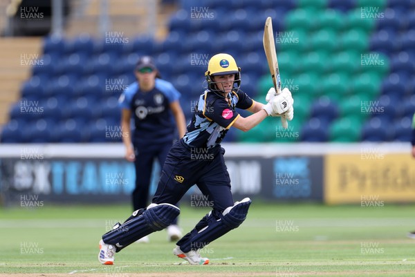 180725 - Glamorgan Women v Kent Spitfires - Vitality Blast Women League 2 - Bethan Ellis of Glamorgan batting