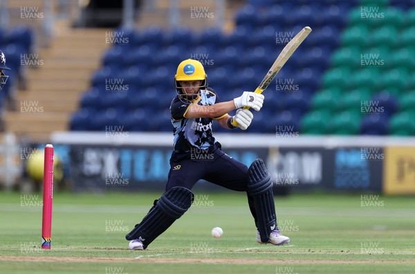 180725 - Glamorgan Women v Kent Spitfires - Vitality Blast Women League 2 - Bethan Gammon of Glamorgan batting