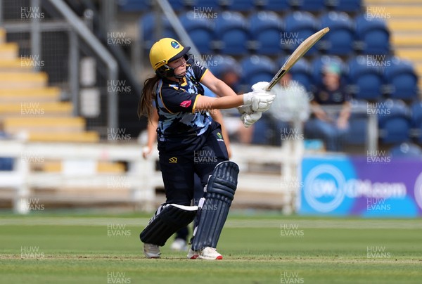 180725 - Glamorgan Women v Kent Spitfires - Vitality Blast Women League 2 - Poppy Tulloch of Glamorgan batting