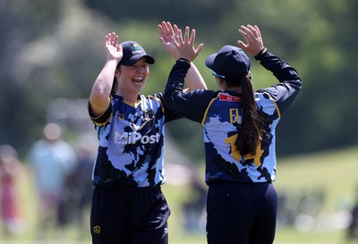 170525 - Glamorgan Women v Lancashire Thunder - T20 Women�s County Cup - Sara Phillips and Bea Ellis of Glamorgan 