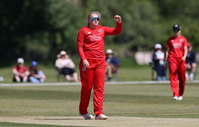 170525 - Glamorgan Women v Lancashire Thunder - T20 Women�s County Cup - Sophie Ecclestone of Lancashire bowling