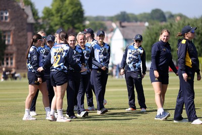 170525 - Glamorgan Women v Lancashire Thunder - T20 Women�s County Cup - Glamorgan after the game