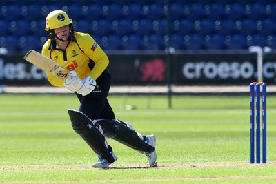 190426 - Glamorgan Women v Leicestershire Foxes Women - Metro Bank One Day Cup Women League 2 - Lauren Parfitt of Glamorgan Women batting