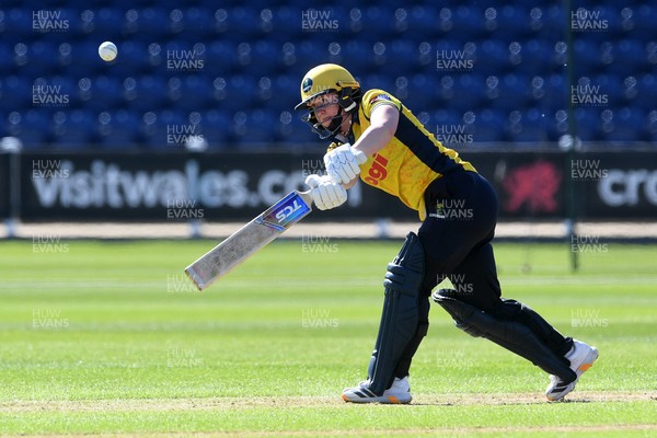 190426 - Glamorgan Women v Leicestershire Foxes Women - Metro Bank One Day Cup Women League 2 - Flo Sharman of Glamorgan Women batting