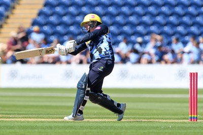 030726 - Glamorgan Women v Middlesex Women - Vitality Blast Women League 2 - Lauren Parfitt of Glamorgan Women batting