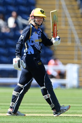 030726 - Glamorgan Women v Middlesex Women - Vitality Blast Women League 2 - Daisy Jeanes of Glamorgan Women hits 50
