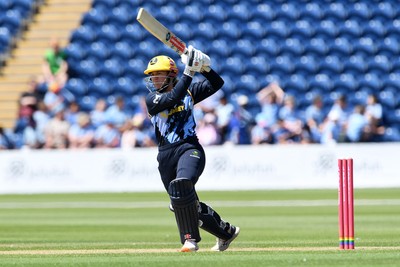 030726 - Glamorgan Women v Middlesex Women - Vitality Blast Women League 2 - Daisy Jeanes of Glamorgan Women batting