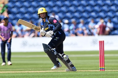 030726 - Glamorgan Women v Middlesex Women - Vitality Blast Women League 2 - Lauren Parfitt of Glamorgan Women batting