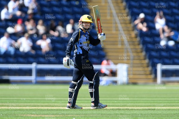 030726 - Glamorgan Women v Middlesex Women - Vitality Blast Women League 2 - Daisy Jeanes of Glamorgan Women hits 50