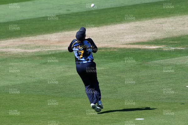 030726 - Glamorgan Women v Middlesex Women - Vitality Blast Women League 2 - Lauren Parfitt of Glamorgan Women just misses a catch