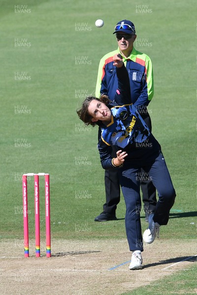 030726 - Glamorgan Women v Middlesex Women - Vitality Blast Women League 2 - Katy Cobb of Glamorgan Women bowling