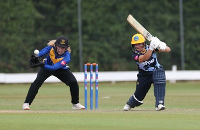 270625  Glamorgan Women v Sussex Sharks, Vitality Blast Women League Two South - Daisy Mullan of Glamorgan Women plays a shot